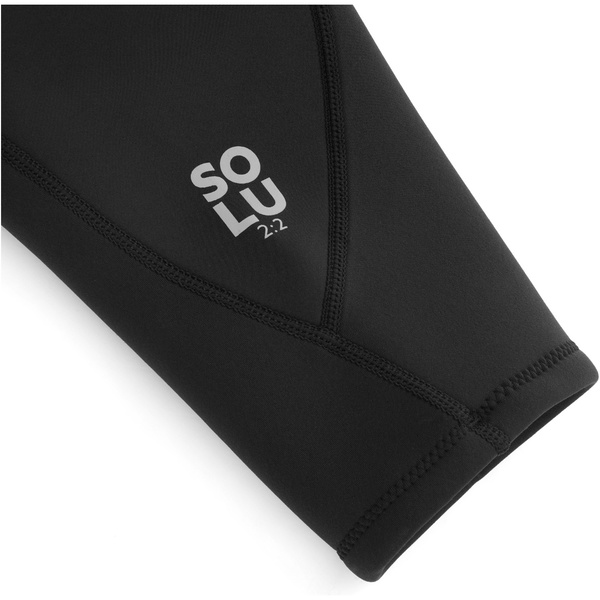 2026 Nyord Mens Solu Yulex 2/2mm Short Sleeve Chest Zip Fl Wetsuit SOLM22SSF001 - Black